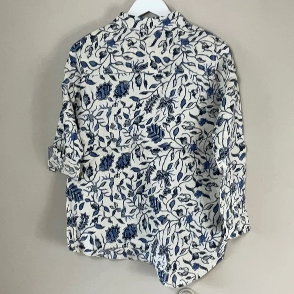 Rachel Zoe linen button up shirt - Picture 5 of 7